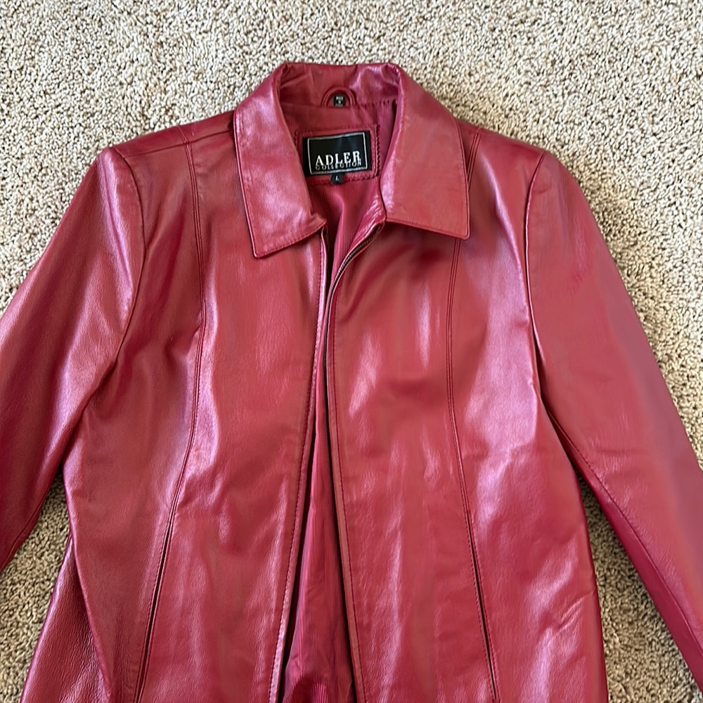 Adler collection leather jacket